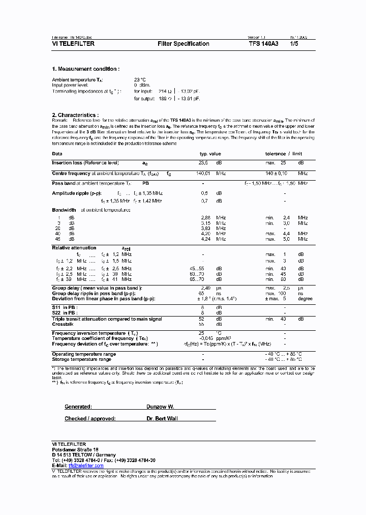 TFS140A3_1324406.PDF Datasheet
