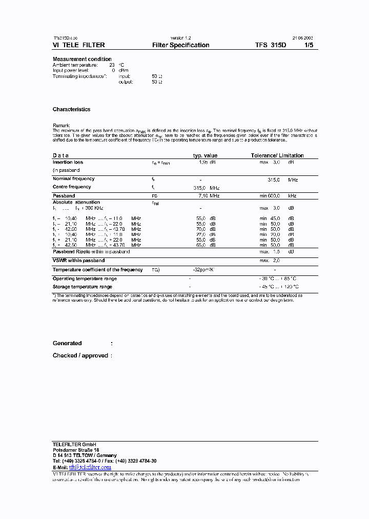 TFS315D_1324551.PDF Datasheet