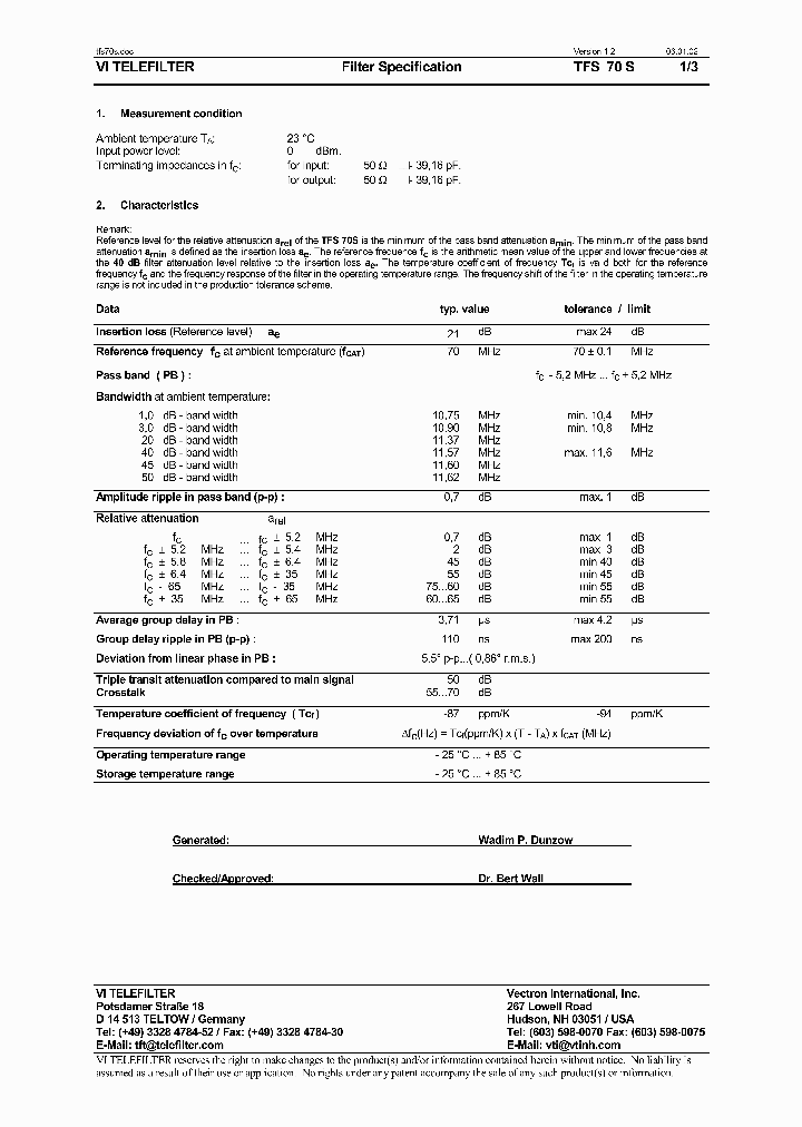 TFS70S_1324699.PDF Datasheet