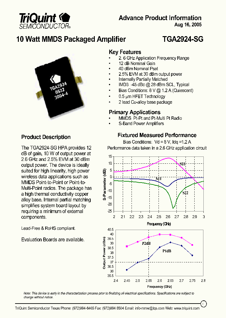 TGA2924-SG_1090353.PDF Datasheet