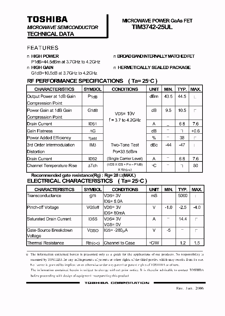 TIM3742-25UL_1325159.PDF Datasheet