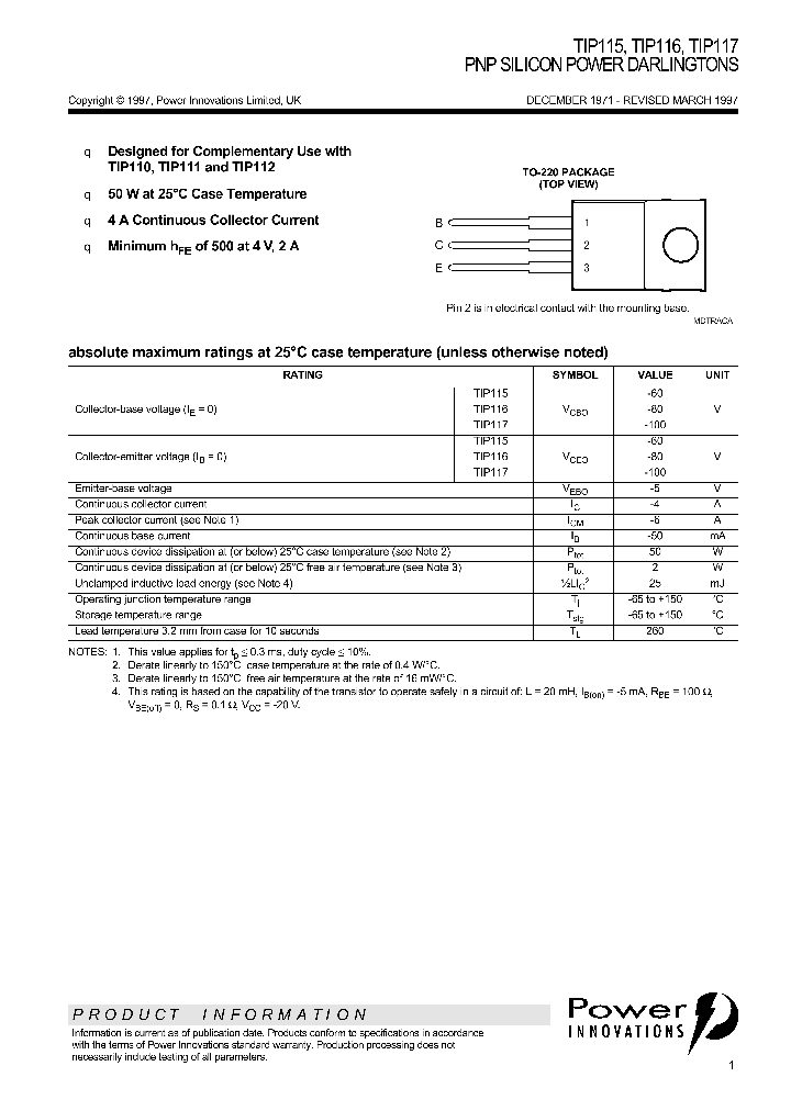 TIP117_1325228.PDF Datasheet