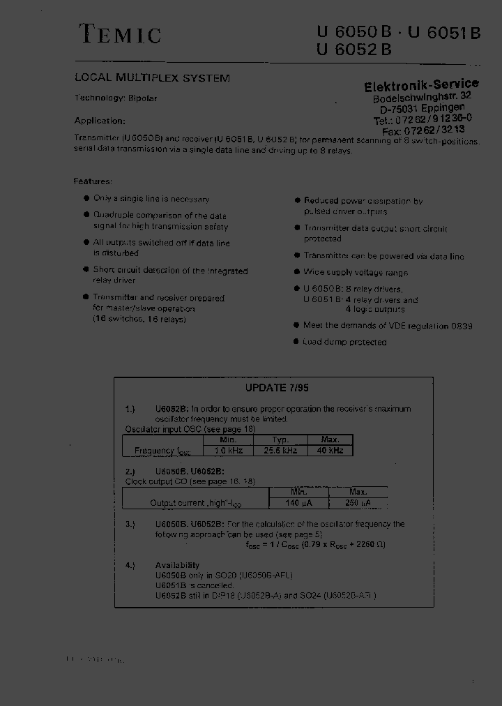U6052B_813811.PDF Datasheet
