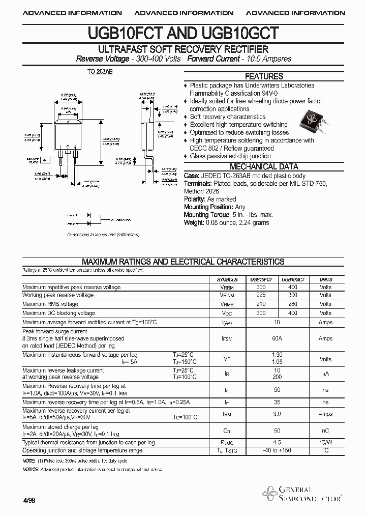 UGB10GCT_1331158.PDF Datasheet