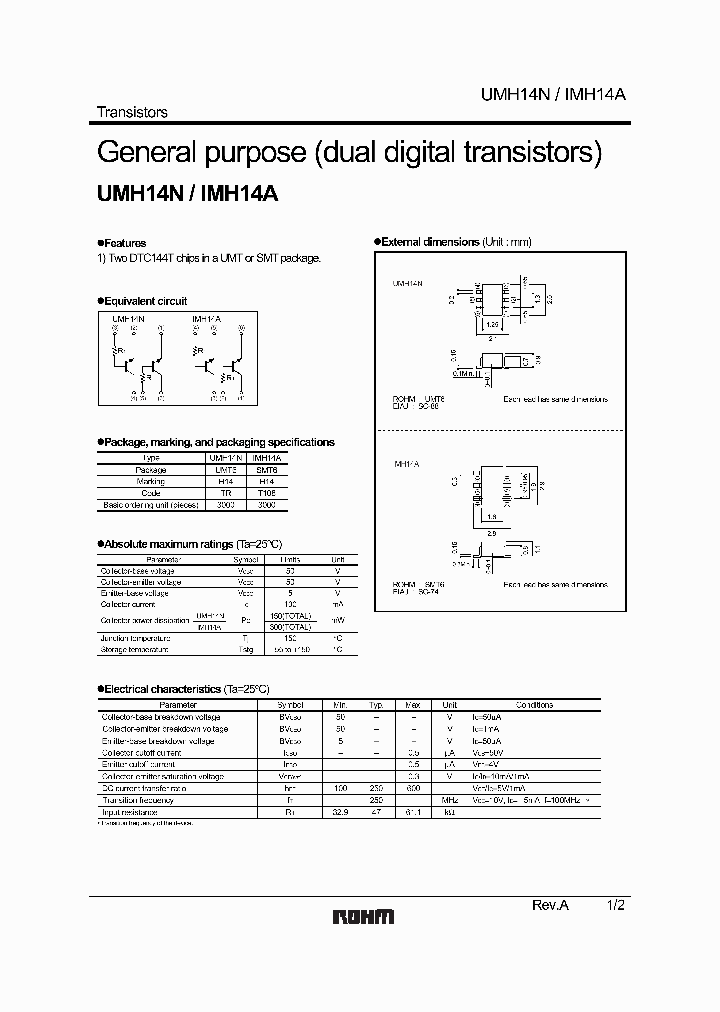 UMH14N_1331480.PDF Datasheet