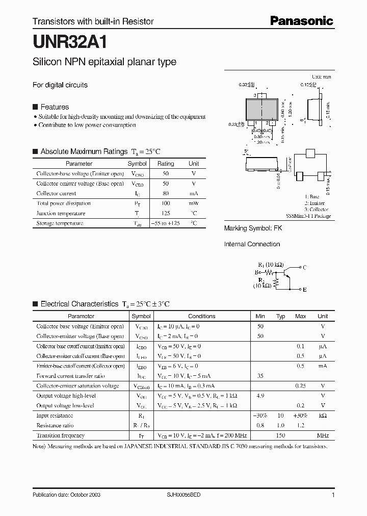 UNR32A1_1073940.PDF Datasheet