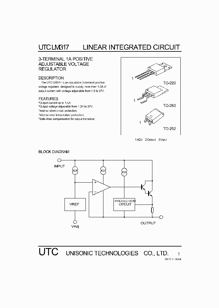 UTCLM317_1333110.PDF Datasheet