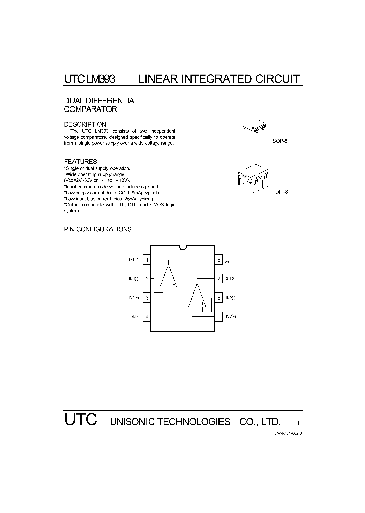 UTCLM393_1333115.PDF Datasheet