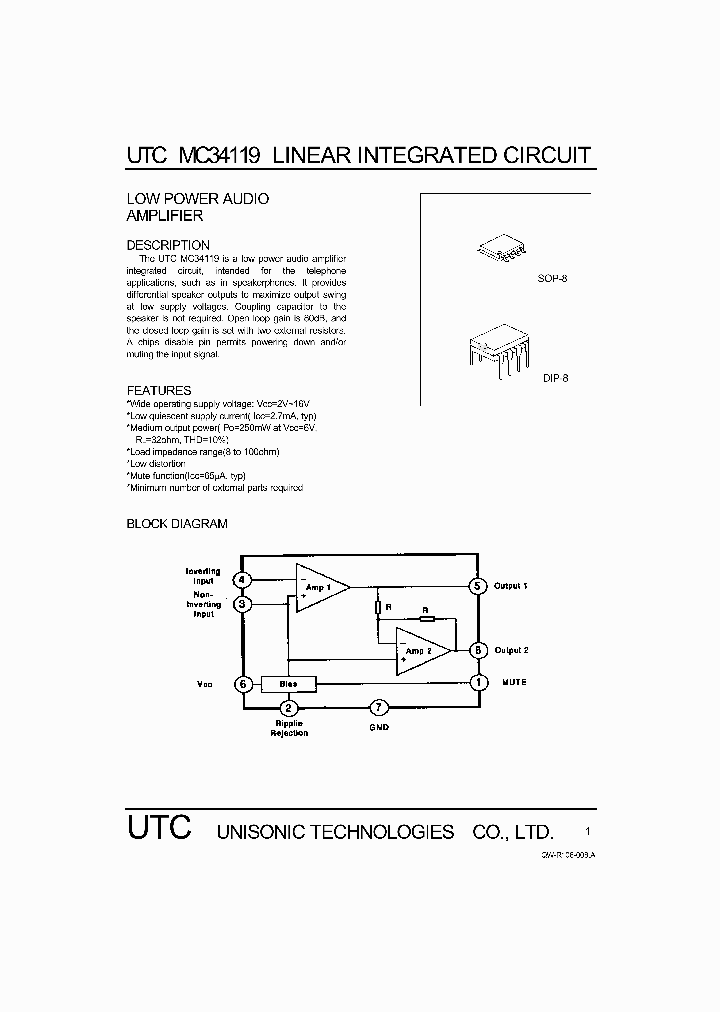 UTCMC34119_1333130.PDF Datasheet