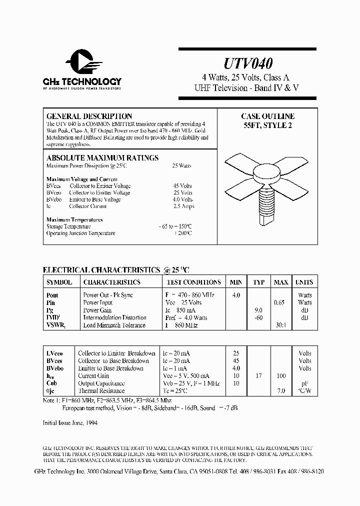 UTV040_1333173.PDF Datasheet