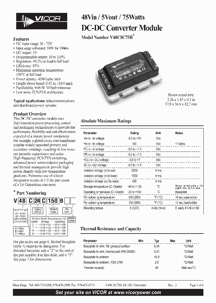 V48C5T75B_1333586.PDF Datasheet