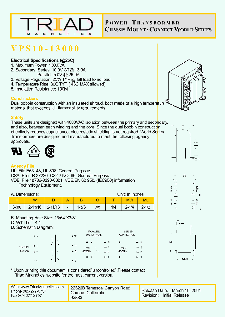 VPS10-13000_1334867.PDF Datasheet
