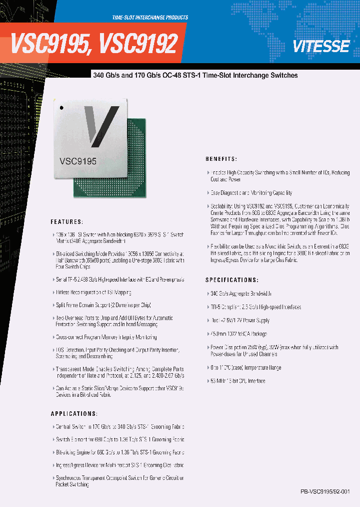 VSC9195_1335058.PDF Datasheet