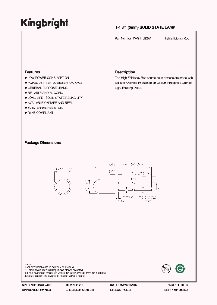 WP7113ID5V_1336662.PDF Datasheet