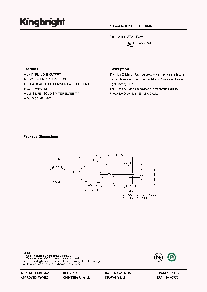 WP819EGW_1336765.PDF Datasheet