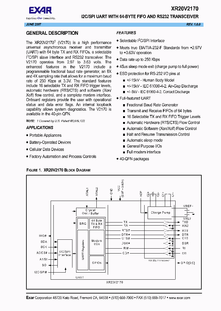 XR20V2170IL40_1338235.PDF Datasheet