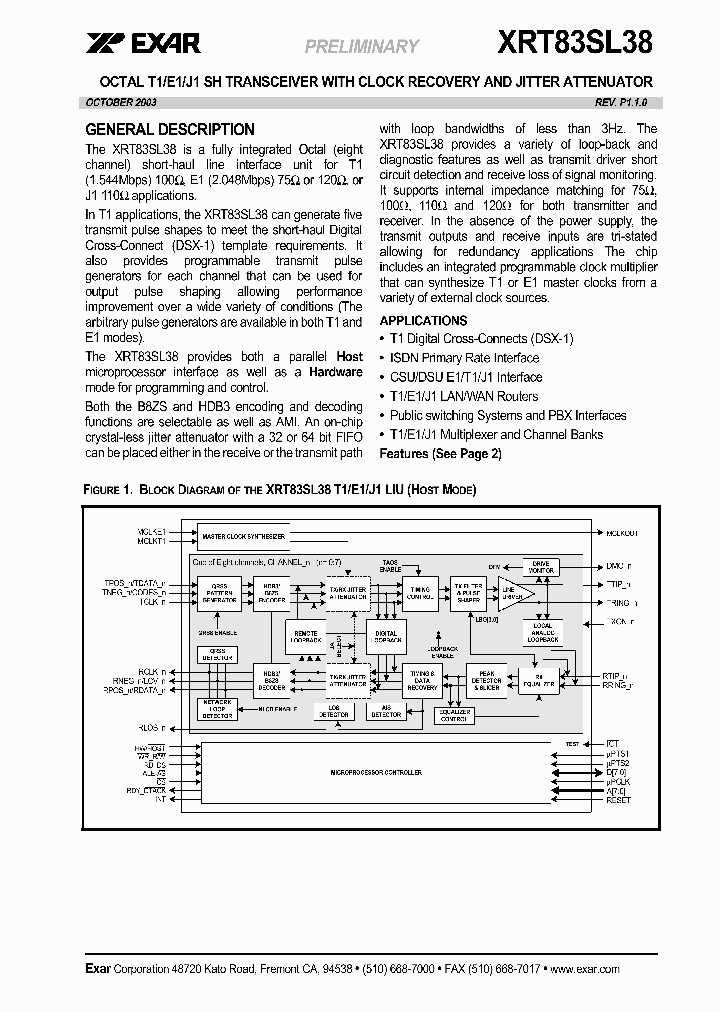 XRT83SL38IV_1338423.PDF Datasheet