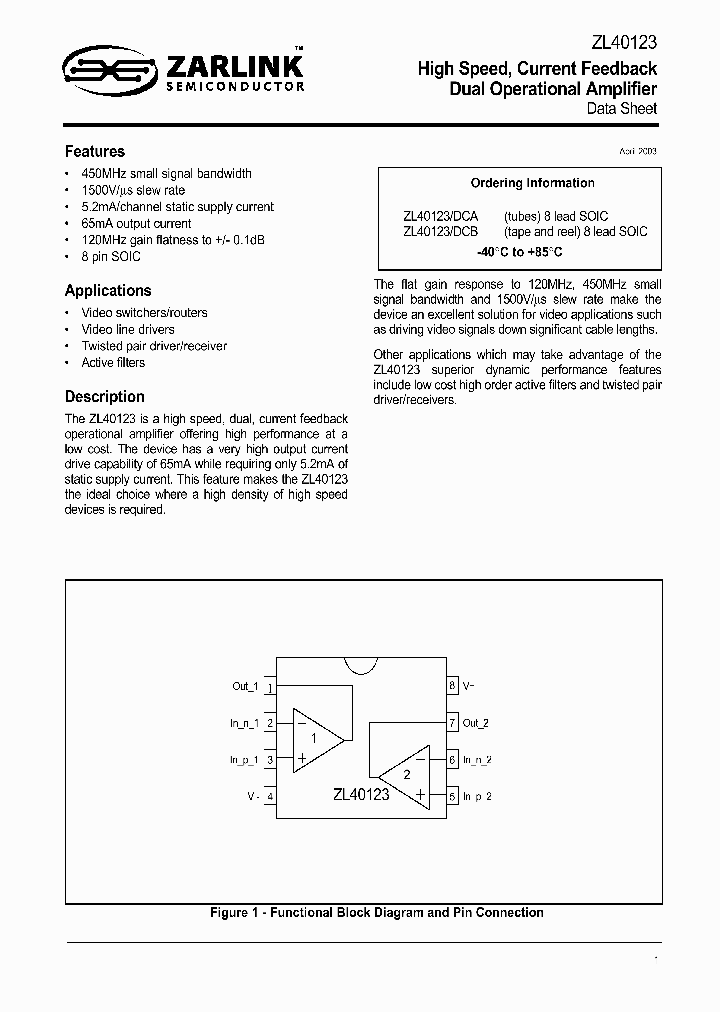 ZL40123DCB_1339145.PDF Datasheet