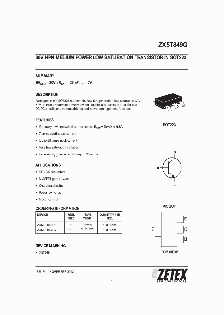ZX5T849GTC_1339689.PDF Datasheet