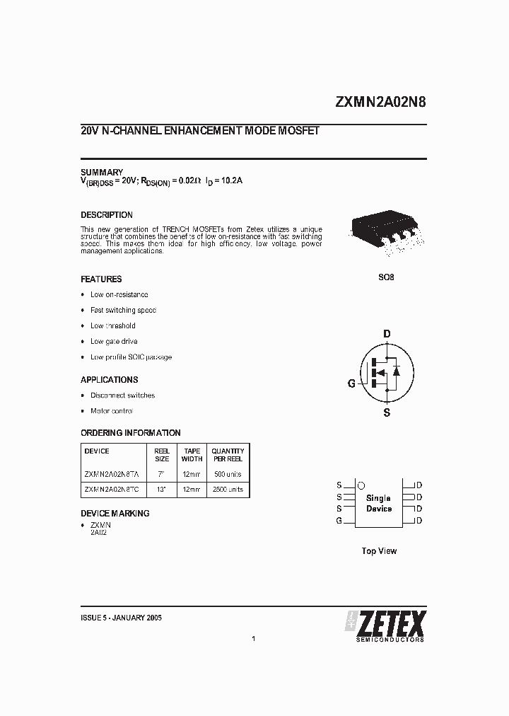 ZXMN2A02N8TC_1339850.PDF Datasheet