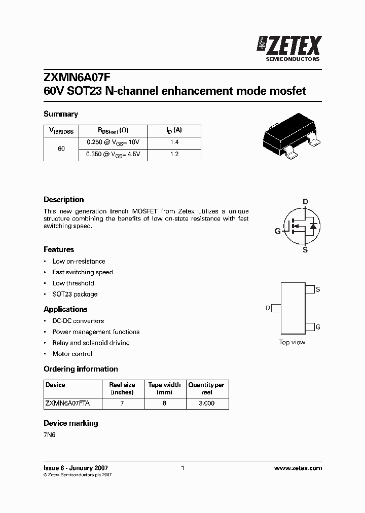 ZXMN6A07F07_1339879.PDF Datasheet