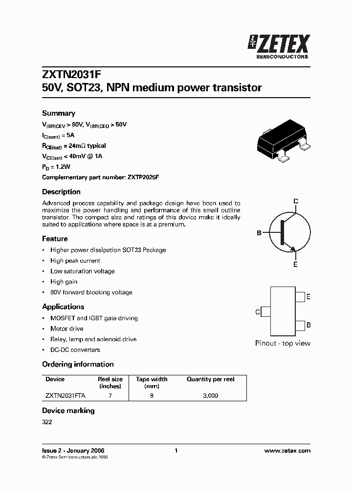 ZXTN2031FTA_1340019.PDF Datasheet