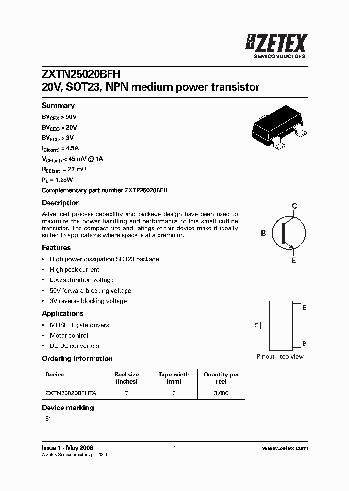 ZXTN25020BFHTA_1340023.PDF Datasheet