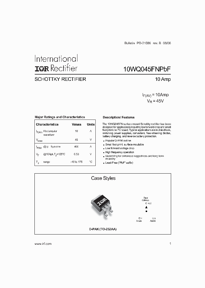 10WQ045FNTRRPBF_4136115.PDF Datasheet