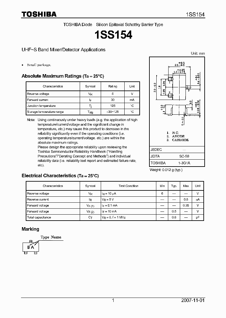 1SS15407_4108284.PDF Datasheet