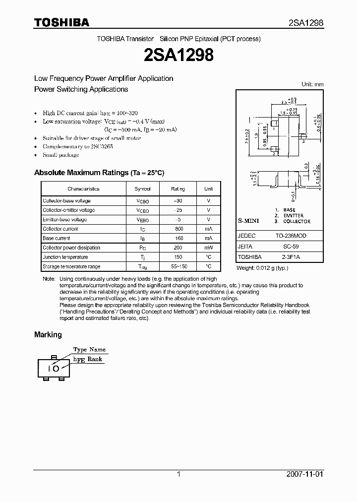 2SA129807_4112727.PDF Datasheet