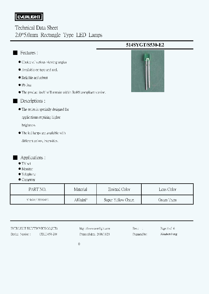 514SYGT_4135600.PDF Datasheet