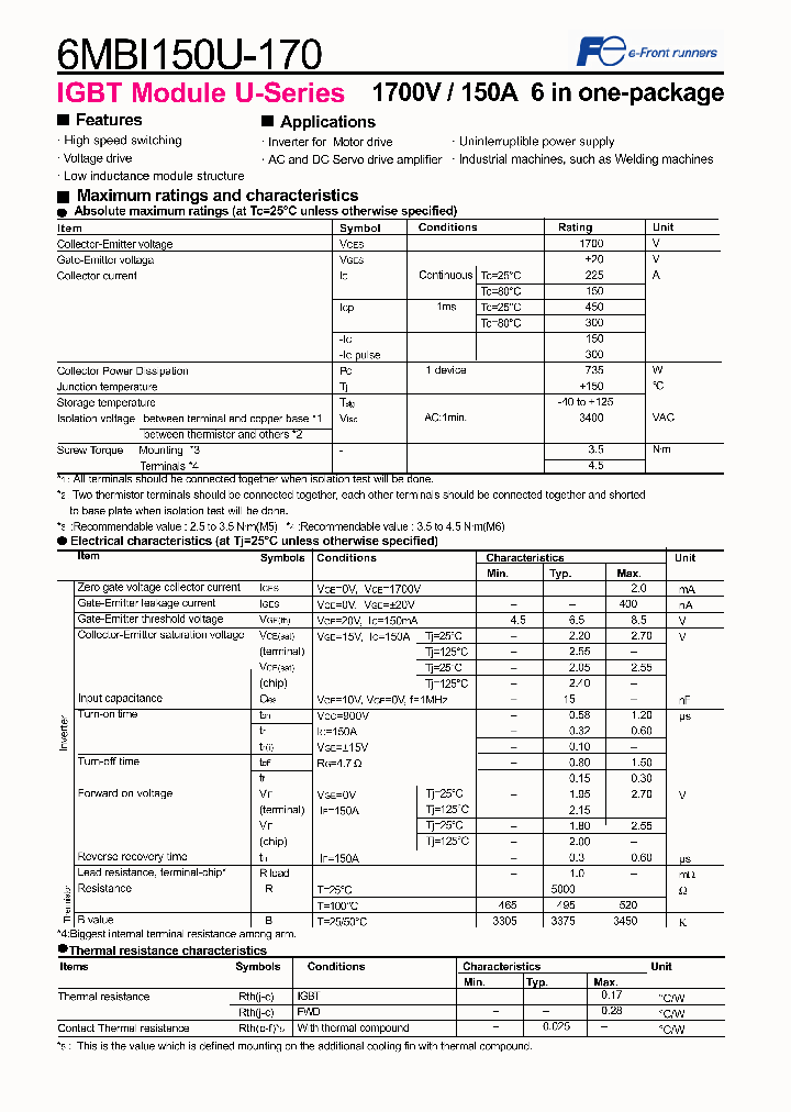 6MBI150U-170_4108137.PDF Datasheet