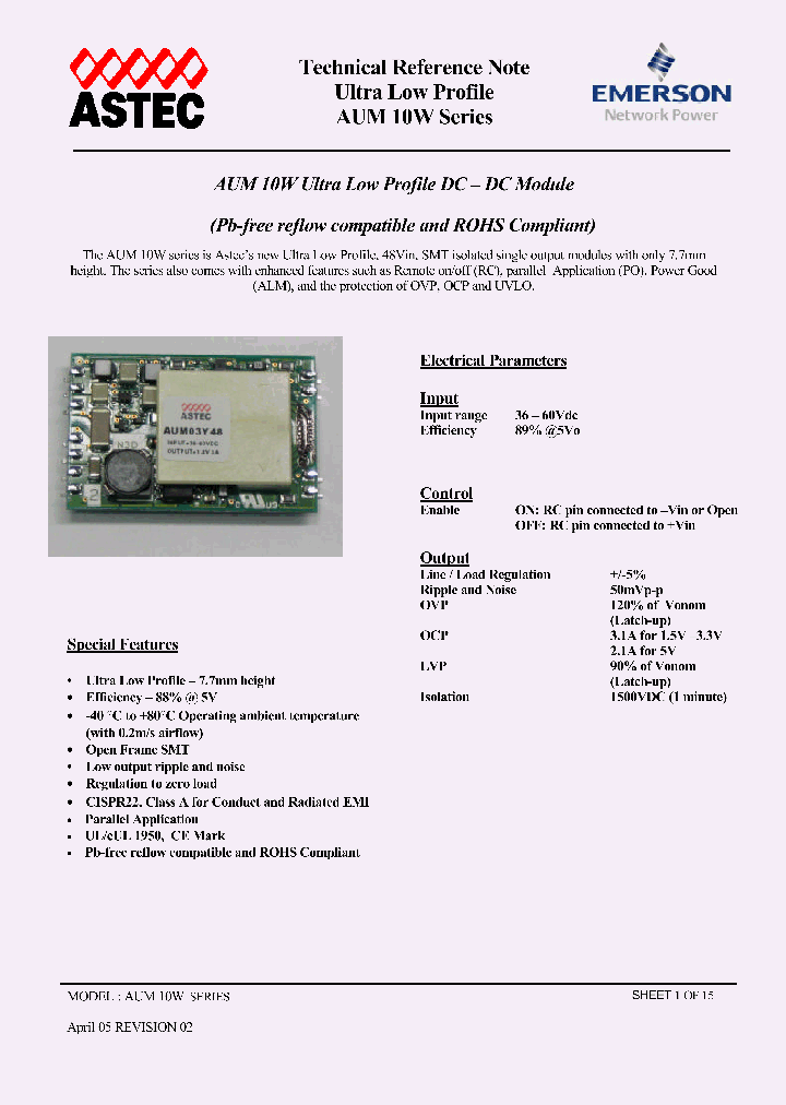 AUM10W_4134509.PDF Datasheet