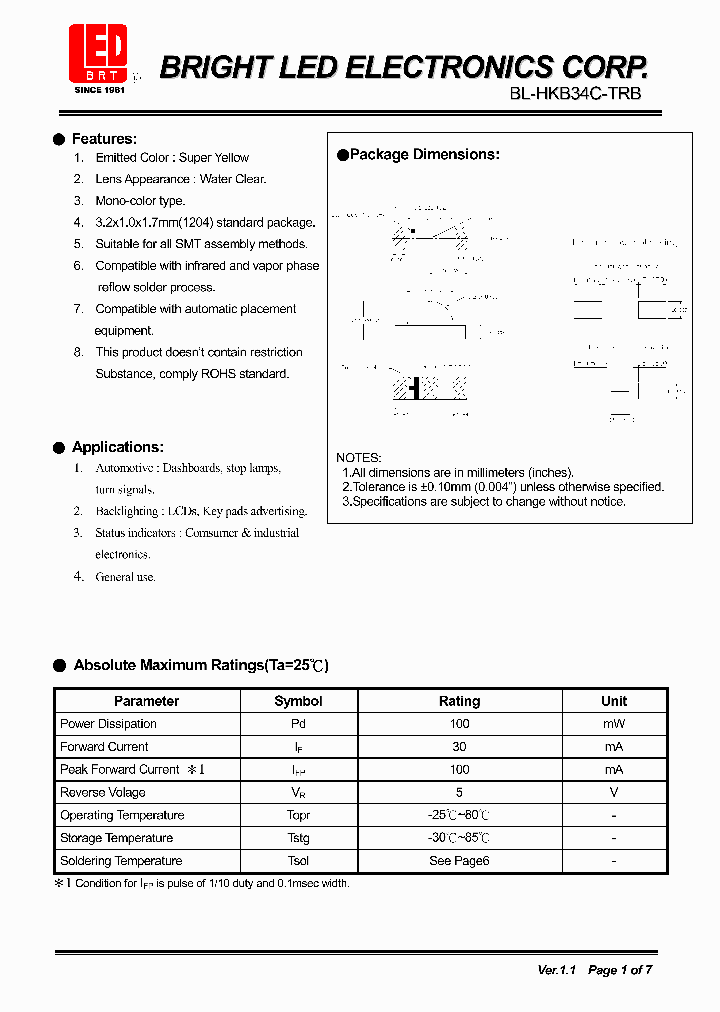 BL-HKB34C-TRB_4138133.PDF Datasheet