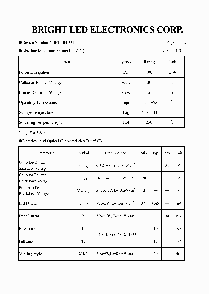 BPT-BP0331_4136829.PDF Datasheet