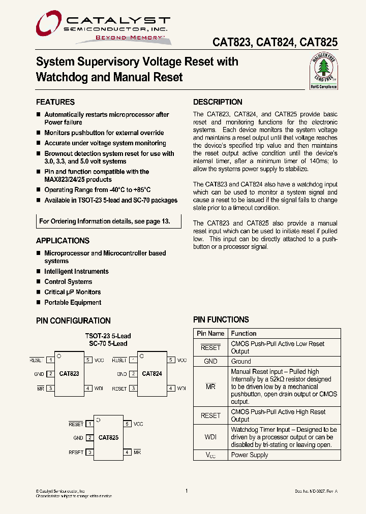 CAT823_4114514.PDF Datasheet