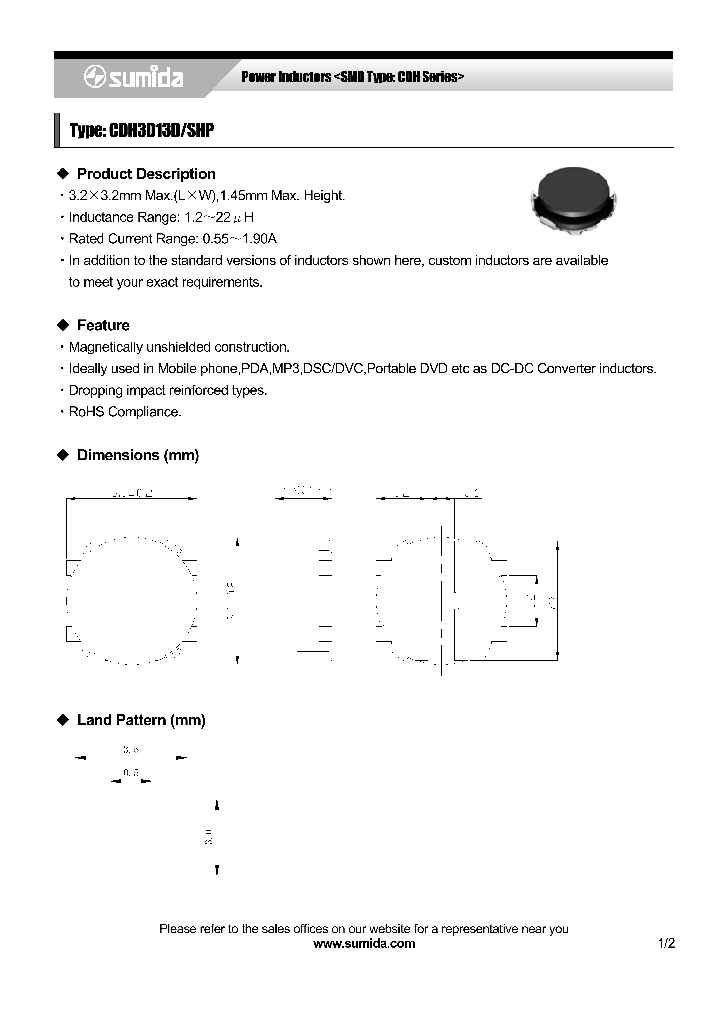 CDH3D13DSHPNP-220M_4137805.PDF Datasheet