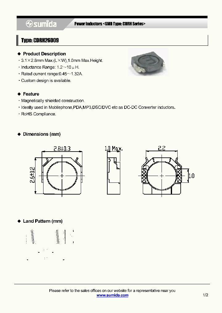 CDRH26D09NP-2R2P_4137532.PDF Datasheet