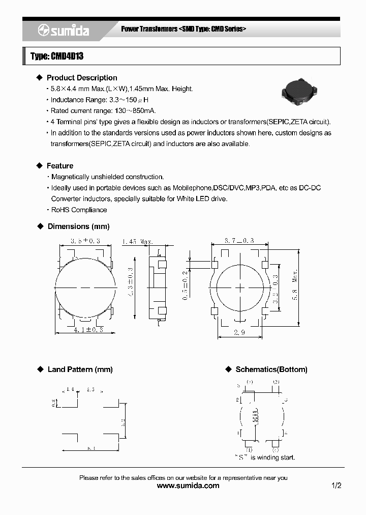 CMD4D13NP-6R8M_4137321.PDF Datasheet