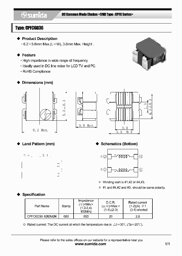 CPFC6D36-100M06_4136789.PDF Datasheet