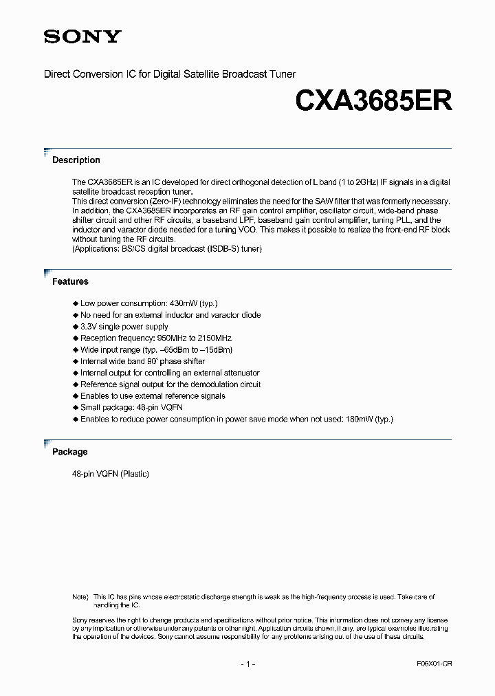 CXA3685ER_4112144.PDF Datasheet