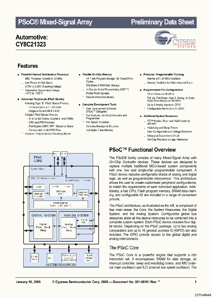 CY8C21323-12PVXE_4157626.PDF Datasheet