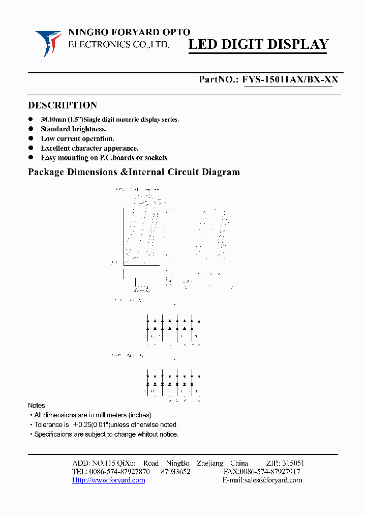 FYS-15011BX_4141346.PDF Datasheet