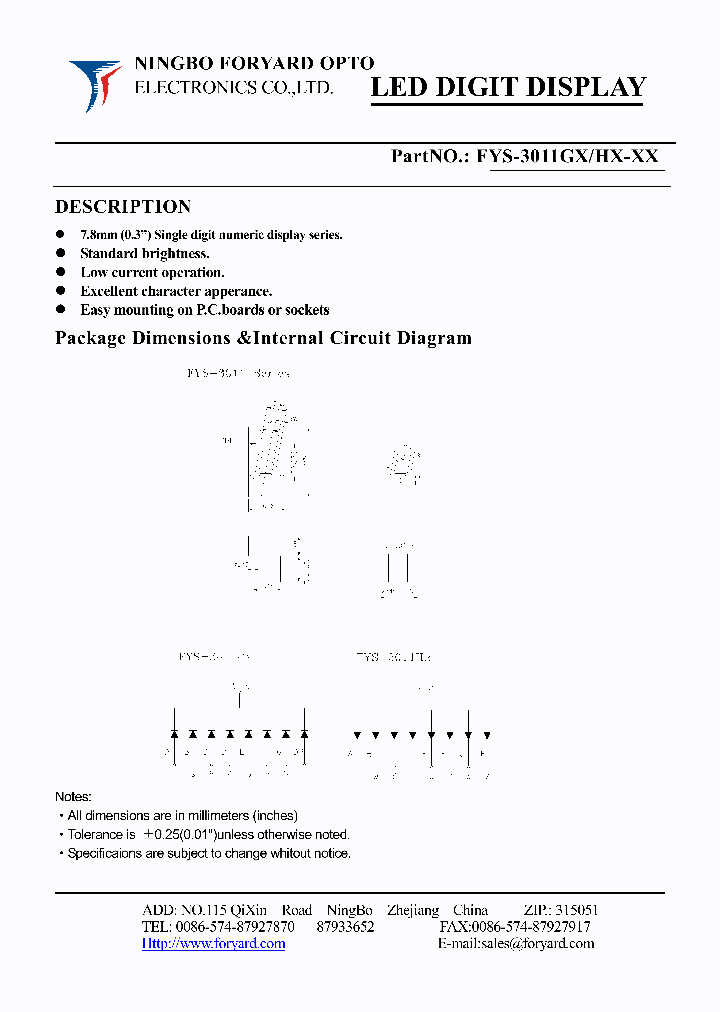 FYS-3011HX_4140793.PDF Datasheet