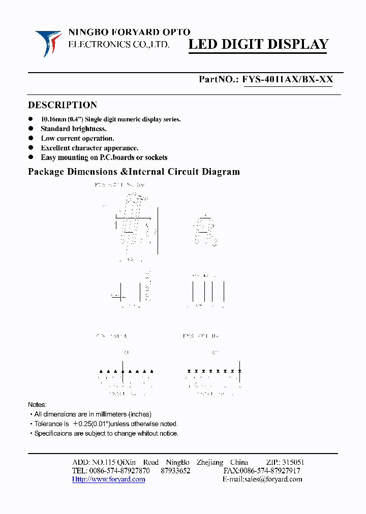 FYS-4011BX_4140325.PDF Datasheet
