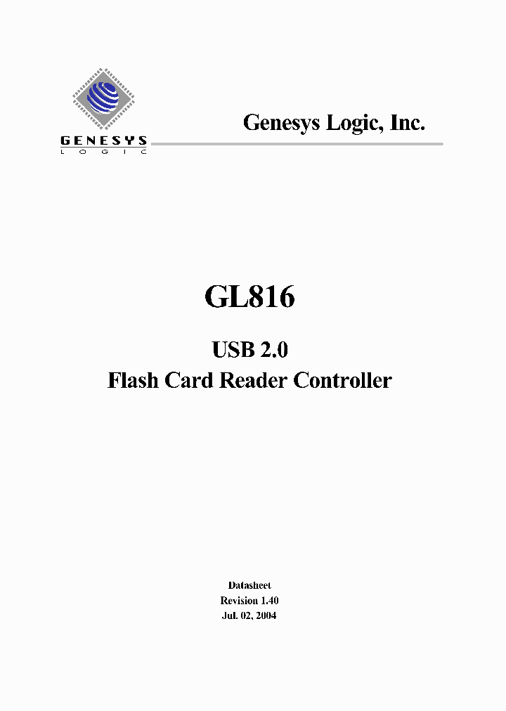 GL816_4113087.PDF Datasheet