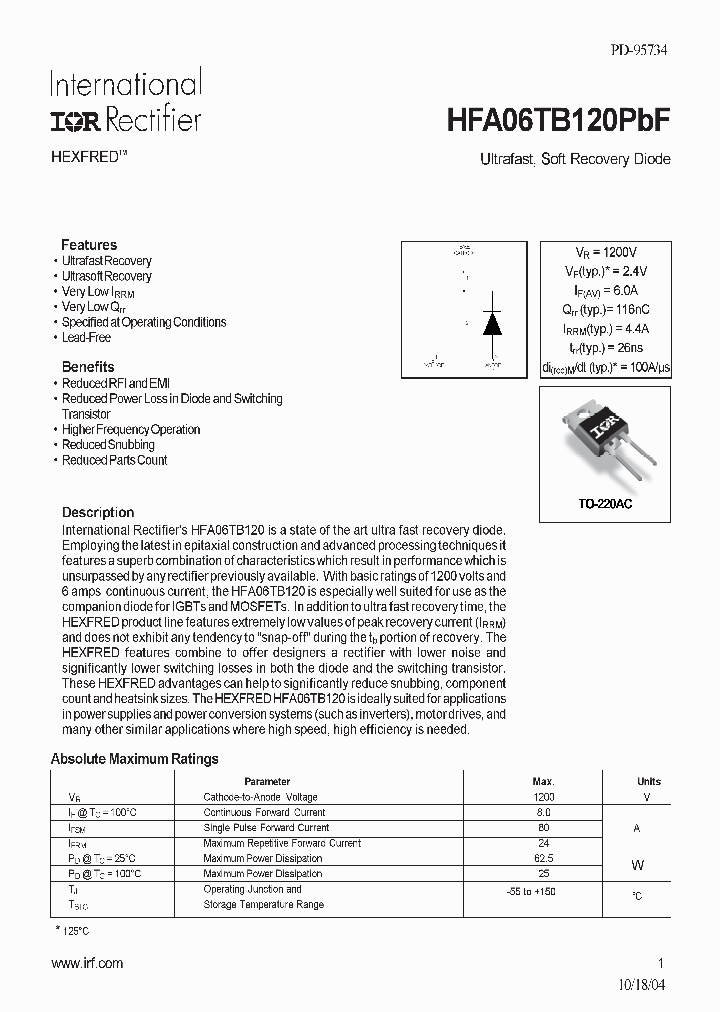 HFA06TB120PBF_4113458.PDF Datasheet