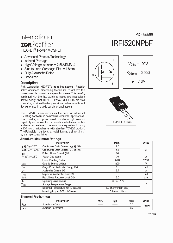 IRFI520NPBF_4112336.PDF Datasheet