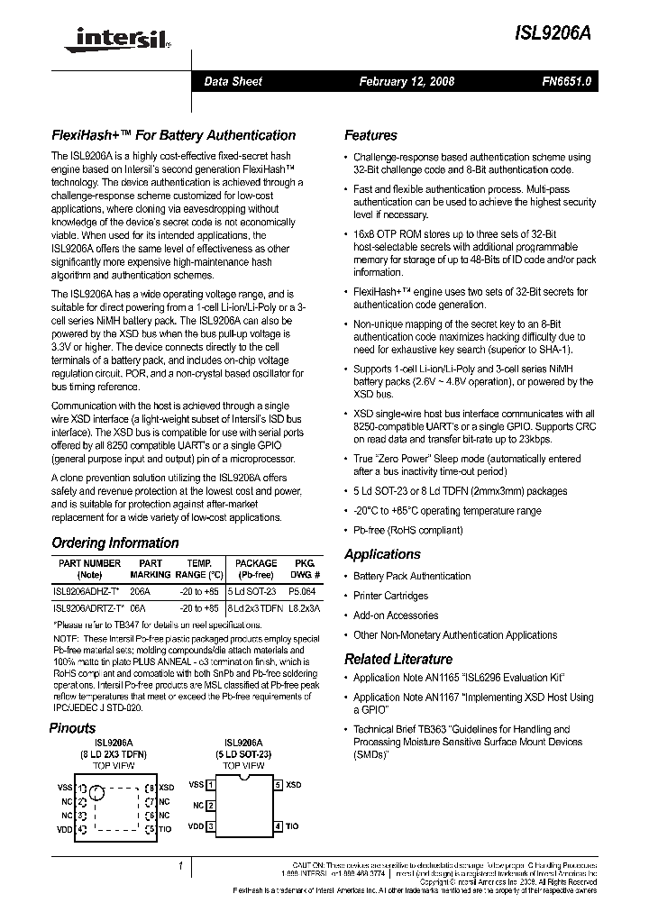 ISL9206ADRTZ-T_4141788.PDF Datasheet