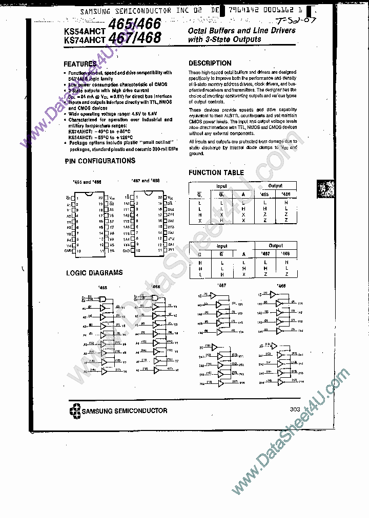 KS74AHCT465_4103245.PDF Datasheet